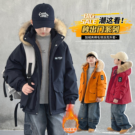 亲贝贝&亲贝贝&2516款毛领派克服