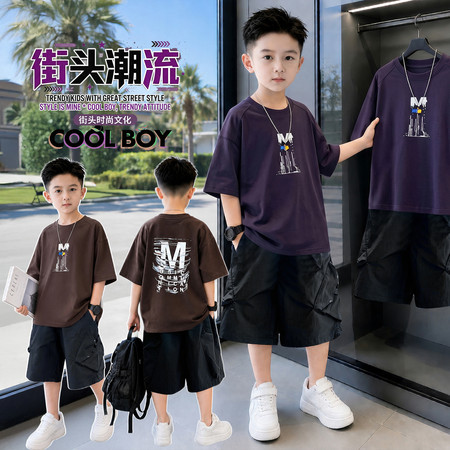 榴莲王子&榴莲王子&LLWZ26027工装短裤套装