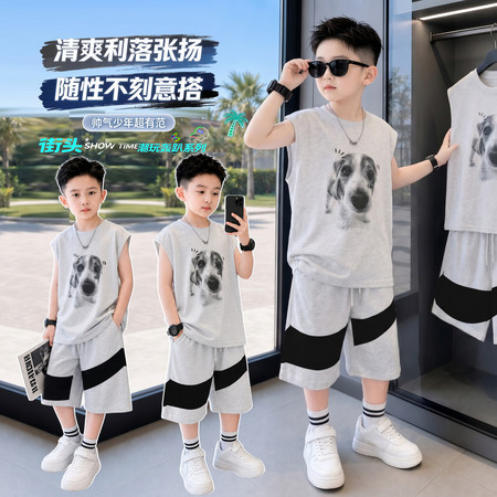 榴莲王子&榴莲王子&LLWZ26028小狗针织套装