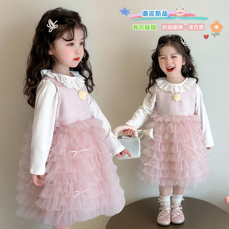 夹心糖&夹心糖&蝴蝶结花边蛋糕裙