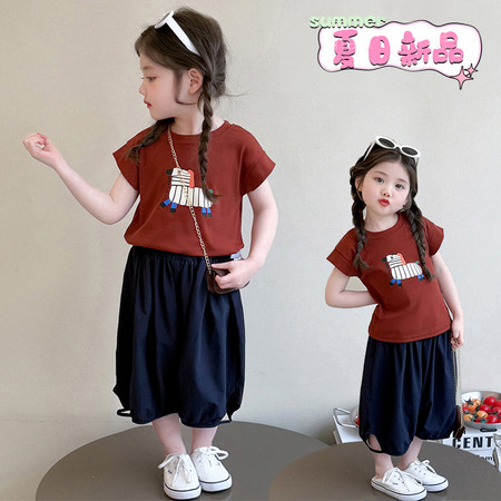 夹心糖&夹心糖&小马七分裤套装1