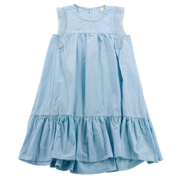 Blue Heart Cotton Skirt