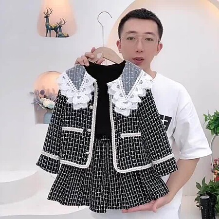 家有爱童&家有爱童&女童小香风套装