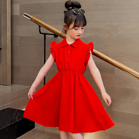 小黑米&新天丝雪纺红裙子