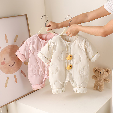 梦想鸟童装&梦想鸟童装&625141小鸭花朵爬服