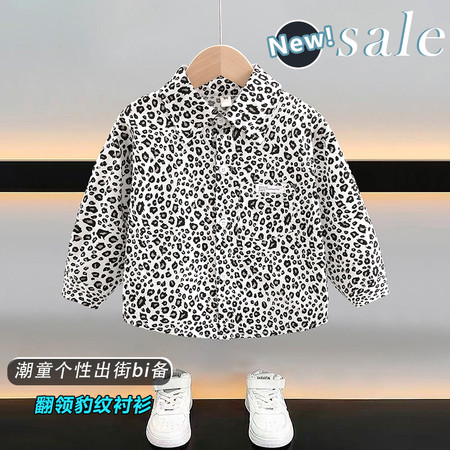 葡萄柚&葡萄柚&pty2513豹纹衬衫-平拍