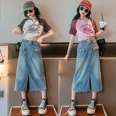 添佳服饰&添佳服饰&2312款-牛仔裙套装