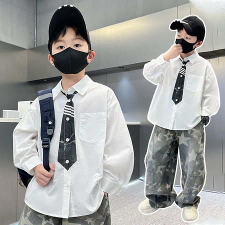 豆豆杰尼&豆豆杰尼&2165领带衬衫