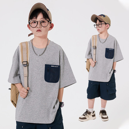 豆豆杰尼&豆豆杰尼&2174口袋T恤