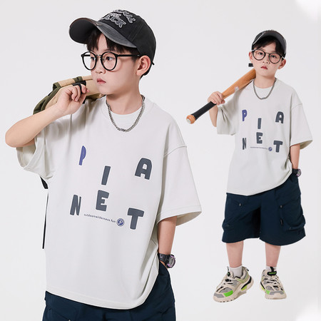 豆豆杰尼&豆豆杰尼&2173字母T恤