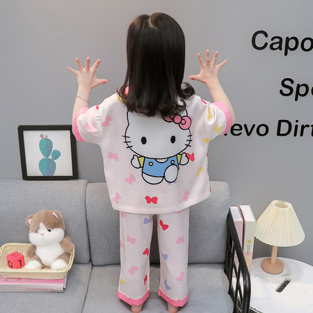 卡迪贝特&卡迪贝特&2025-X-38款蝴蝶结猫咪冰丝套装