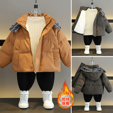 衣米童装&衣米童装&EM2596双绒皮棉衣