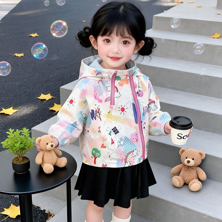 玛丽与伽利&玛丽与伽利&卡通双拉链外套