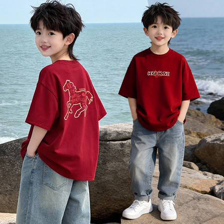 一芒&一芒&2601印花马T恤