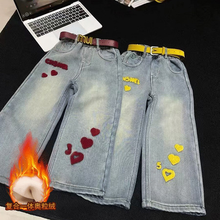 守若服饰&守若服饰&5字牛仔裤-加绒款