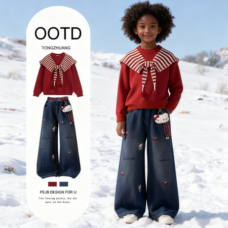 守若服饰&守若服饰&围脖毛衣-愤怒鸟牛仔裤