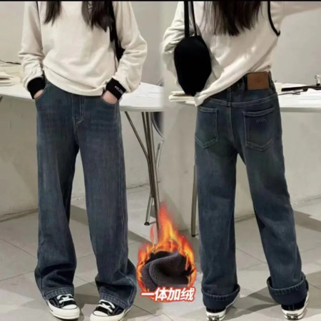 守若服饰&守若服饰&波浪牛仔裤-加绒