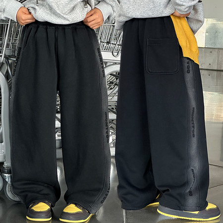 闪亮王子&闪亮王子&SLWZ-5043春秋喷染直筒裤