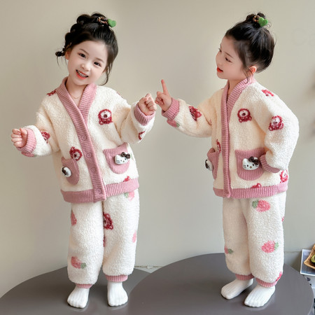 萌天使&萌天使&MTS0404草莓熊家居服套装