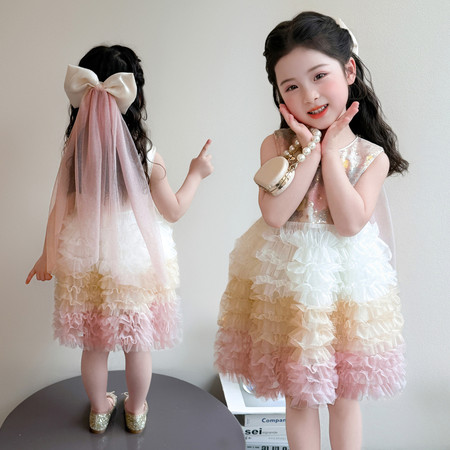 萌天使&萌天使&MTS0563花朵亮片纱裙