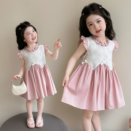 萌天使&萌天使&MTS0566蕾丝花朵连衣裙