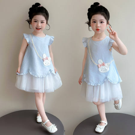 萌天使&萌天使&MTS0572兔子花边网纱连衣裙