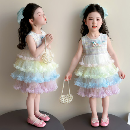 萌天使&萌天使&MTS0558小马彩色蛋糕纱裙