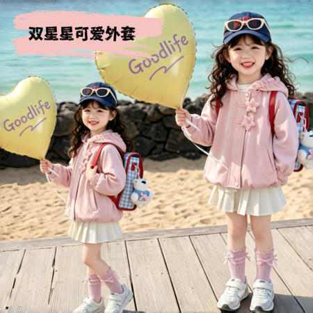 檬晗&檬晗&双星星外套-新