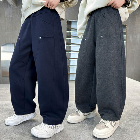 福布斯&福布斯&Fbs-2602双铆钉拼接爆款裤子