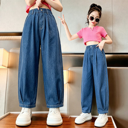 彩虹糖网供&彩虹糖网供&2612AI天丝九分哈拉裤子