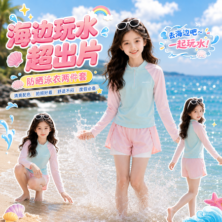 妍小猪童装&妍小猪童装&Y10泳衣
