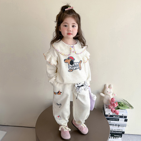 晨晨家kids&晨晨家kids&2502腊肠狗休闲套装AAA