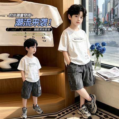 择衣优品&择衣优品&数字印花短袖套装