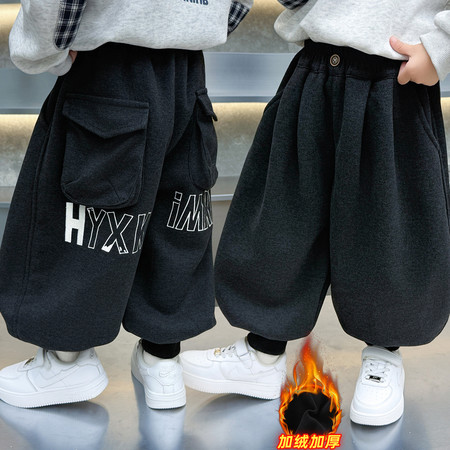 择衣优品&择衣优品&后片印花加绒裤1