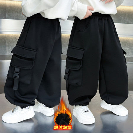 择衣优品&择衣优品&针织工装加绒裤1