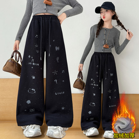 U米&U米&U-2528印花加绒裤