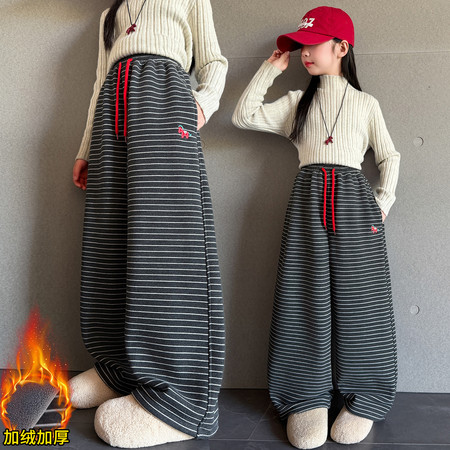 乐意同学&乐意同学&K299款小马条纹糯米裤