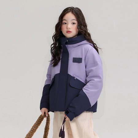 优贝潮童&优贝潮童&YBCT拼色棉服