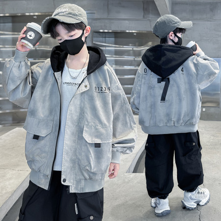 兜兜有米&兜兜有米&BK15款7字印花外套
