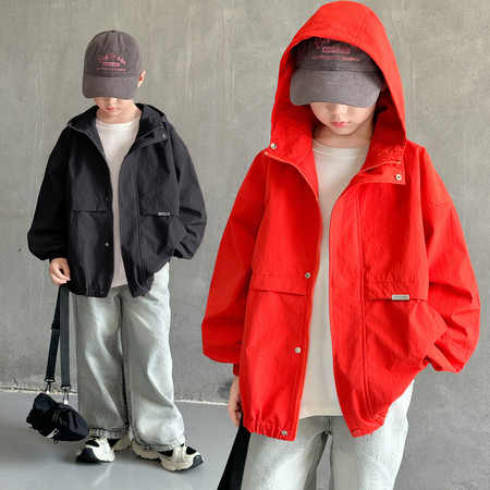 兜兜有米&兜兜有米&BK16款连帽夹克