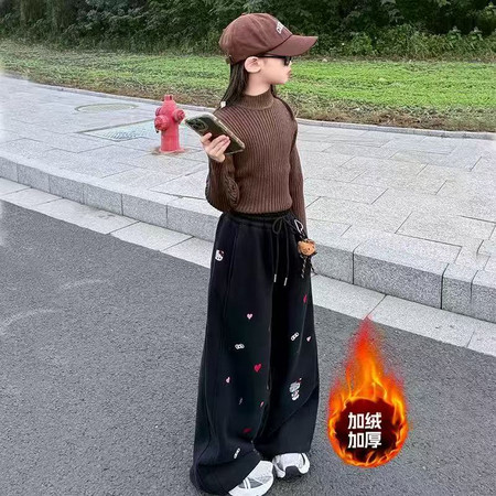 精灵兔&精灵兔&2525款刺绣KT猫卫裤