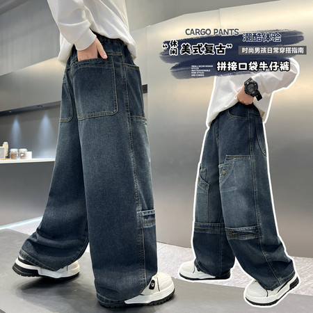 龍璟依族&龍璟依族&LJ2601新款工装牛仔裤