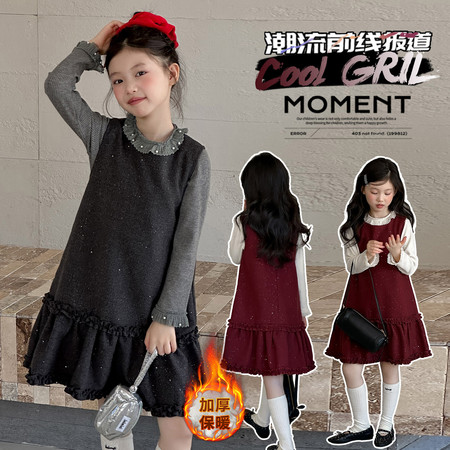 铭兮kids&铭兮kids&铭兮kids-背心连衣裙两件套