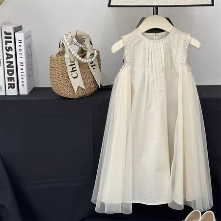 童与萌服饰&童与萌服饰&女童杏色连衣裙