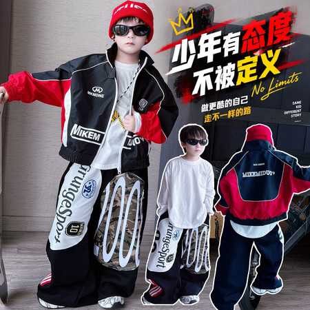 米可米朵&米可米朵&26217男机车外套套装