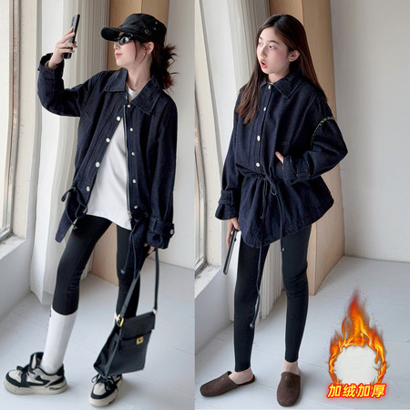米可米朵&米可米朵&26242牛仔加棉外套套装2