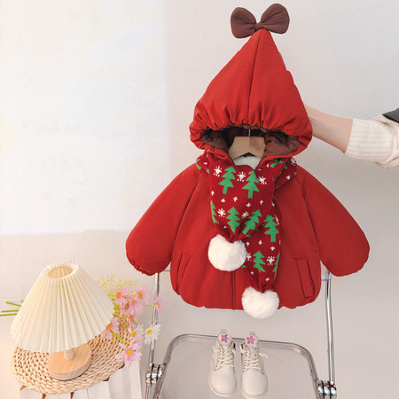 米果果供货超市&米果果供货超市&白球圣诞围巾棉衣