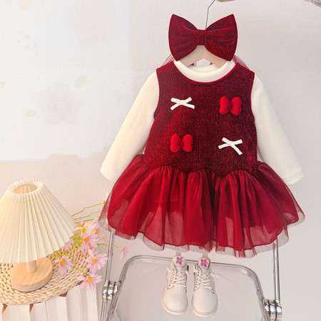 米果果供货超市&米果果供货超市&泡泡结加绒加厚纱裙套