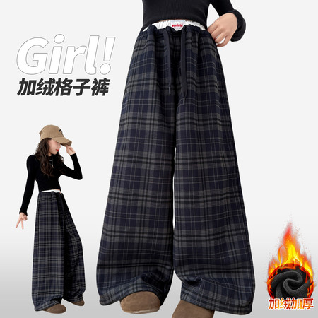 天季&天季&2516款-直筒格子裤