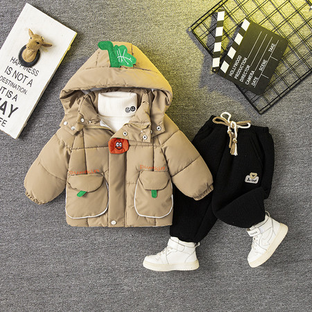 町笆鸭服饰&町笆鸭服饰&新款南瓜棉衣套装